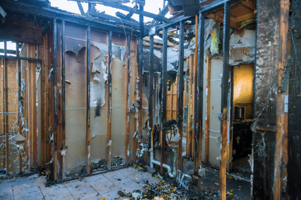 Professional Fire Damage Removal technician working in Perkins, OK